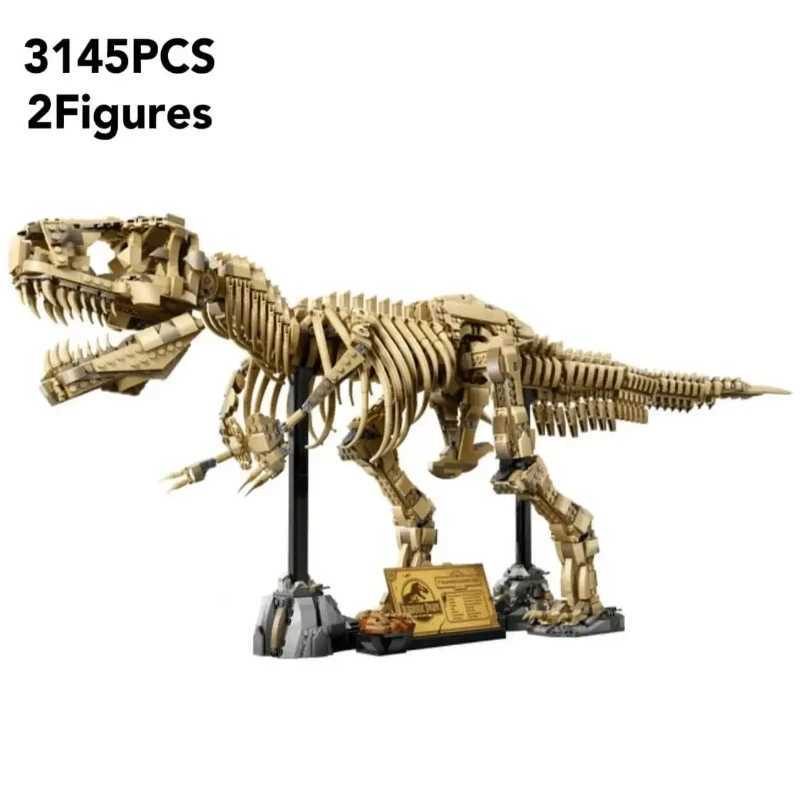 New Dinosaur Park Series Dinosaur Fossil rannosaurus Creative Set Assembly Building Blocks Display Toys Children Gifts Adult C XJ250702