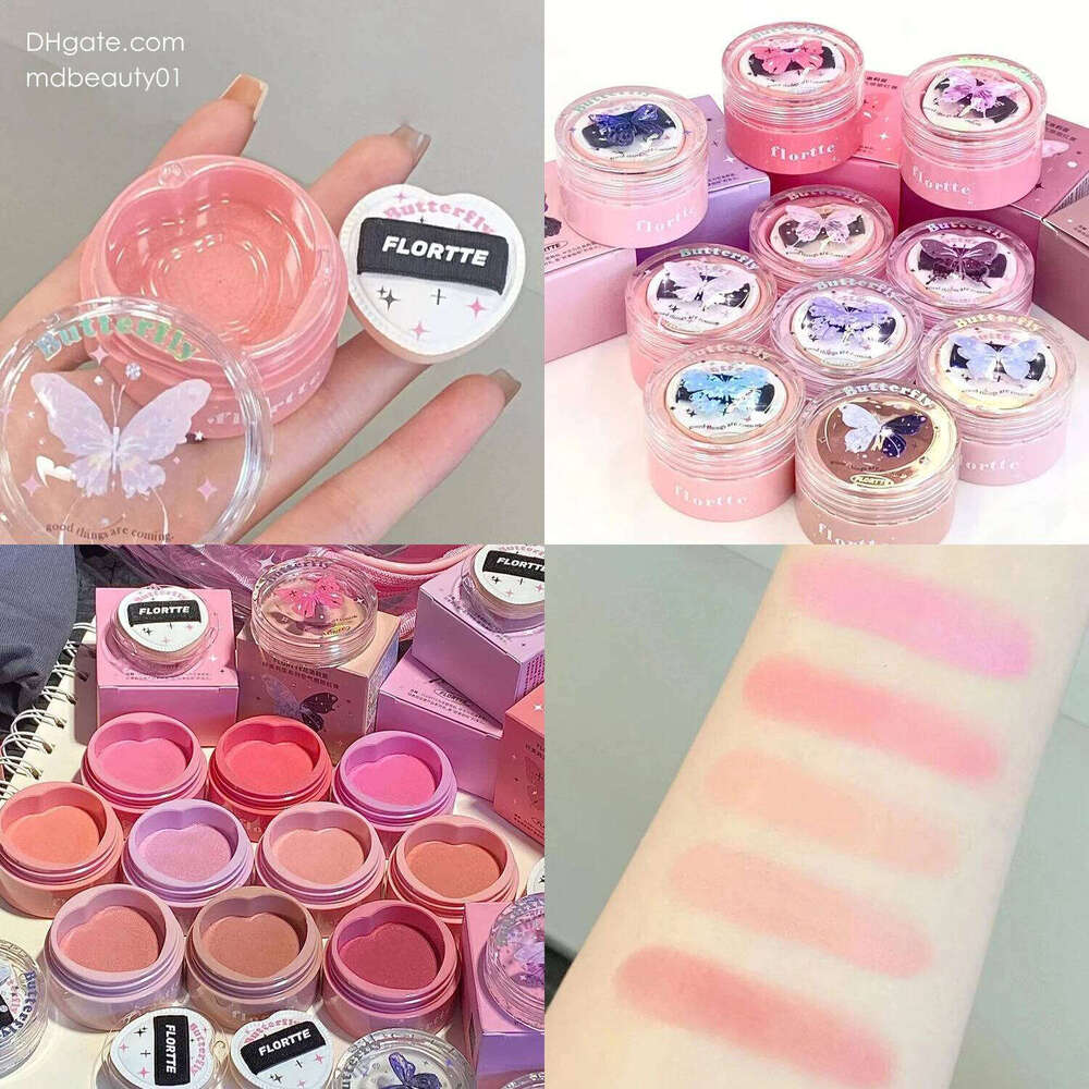 Flortte Airy Cream Long-lasting Brightening Natural Glow Contouring ple Blush d X250702