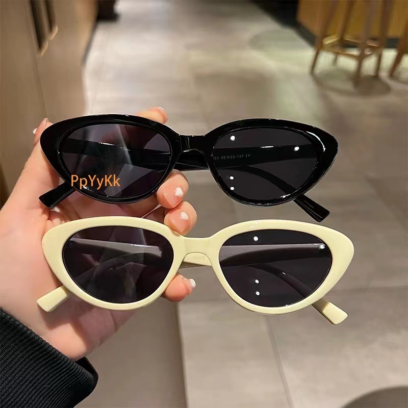 Luxury Designer Cat Eye Sunglasses for Small Faces High-Quality Y2K Style New Hip Hop Shades for Women