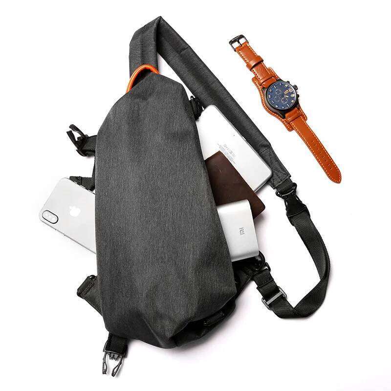 Multifunction Fashion Casual Anti Theft for Male Single Shoulder Sling Bag Chest Durable Mini Travel Pouch