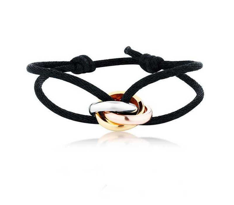 Adjustable Stainless Steel Bracelet with Ribbon Lace Up Design Multicolor Chain Bangle for Women Men and Unisex Fashion Z250910