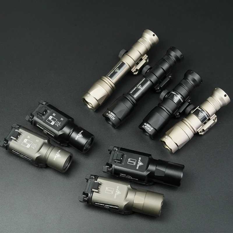 US Warehouse M600C M600 M300 X300U Ultra Tactical LED Scout Light Rifle Weapon Flashlight Hunting Momentary Pressure Switch XJ250701