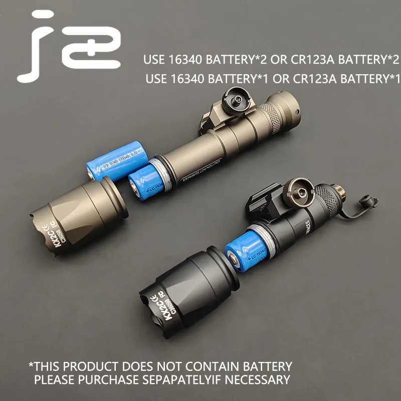 Tactical SF M300 M600 M600C Scout Flashlight LED Light MLOK Mount Pressure Switch With CNC Pocket pad Weapon lightXJ250701