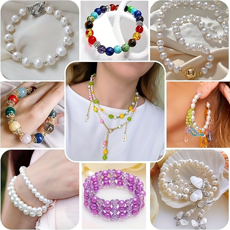 700PCS Bead Jewelry Making Kit with Pliers, Acrylic Letter Beads & Tools, DIY Bracelet Necklace Craft Set for Beginners