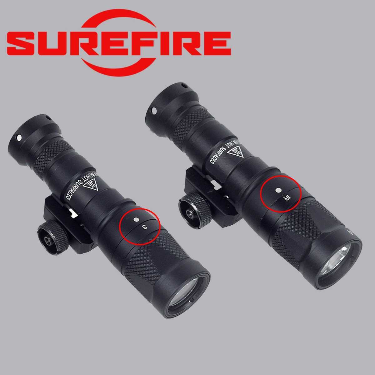 Tactical SureFire M300 M600 Upgrade M300V IR M600V IR Infrared LED Scout Light Flashlight Hunting Rail Mount Weapon Light XJ250701
