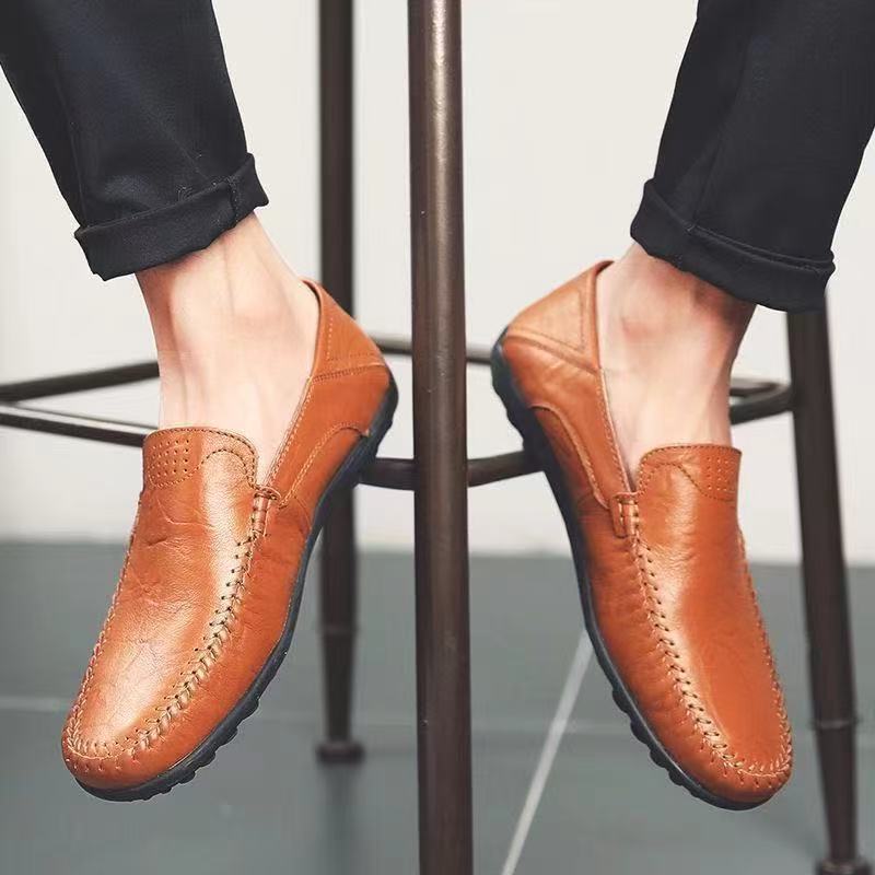 Genuine Leather Casual Formal Men Loafers Moccasins Italian Breathable Slip on Male Boat Shoes Size 39-44 240924