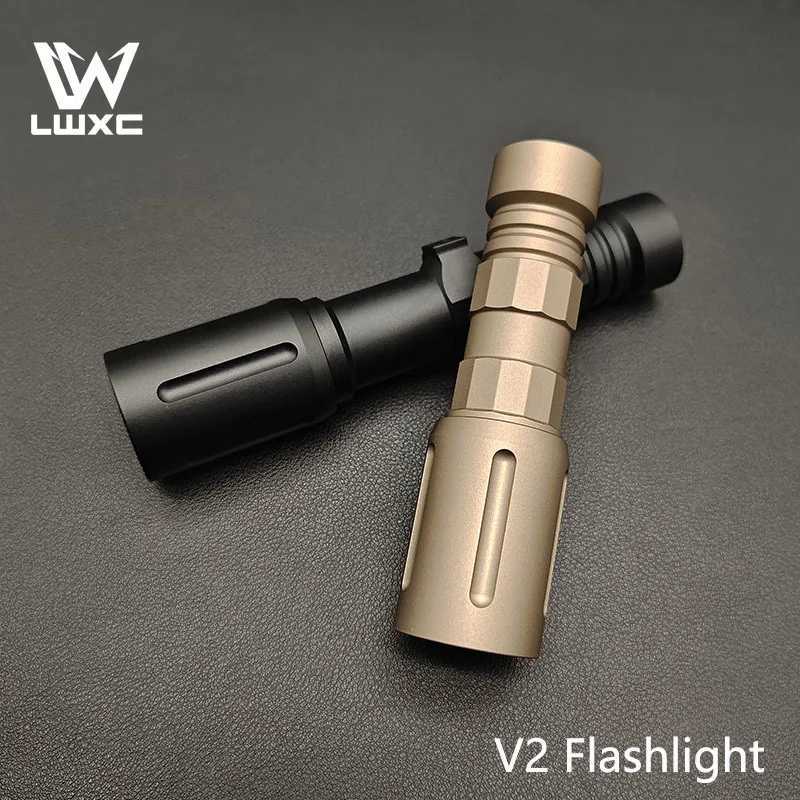 Sotac Tactical CNC V2 1300LM LED White Flashlight High Power Scout Light For Airsoft Hunting Weapon Accessories 20MM Rail XJ250701