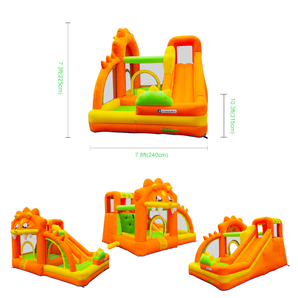 Inflatable Bouncer Lions - Cartoon-Themed Outdoor Playset for Kids