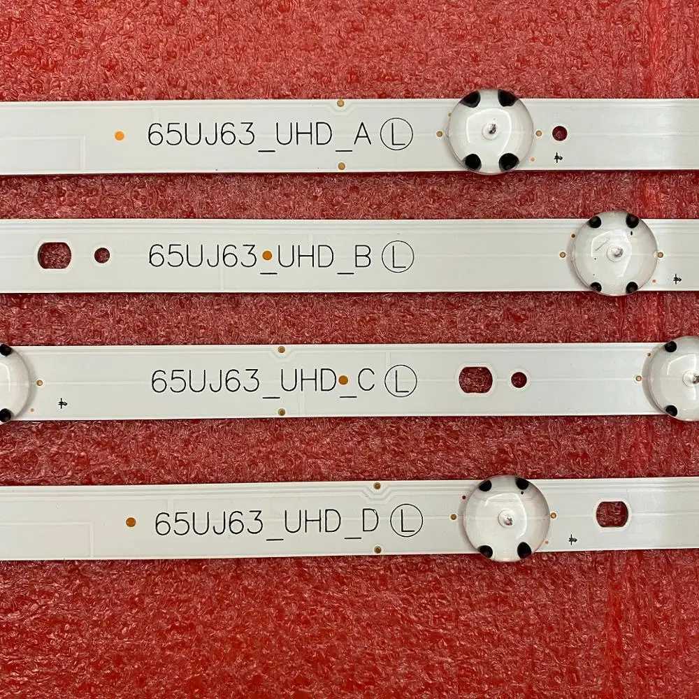 12 PCS/set LED backlight strip for TV 65UJ634V 65UJ6300 65UJ630V 65UJ5500 65UK6100 65UJ63_UHD_A B C D NC650DGEAAFX7 EAV 64054301 W250701