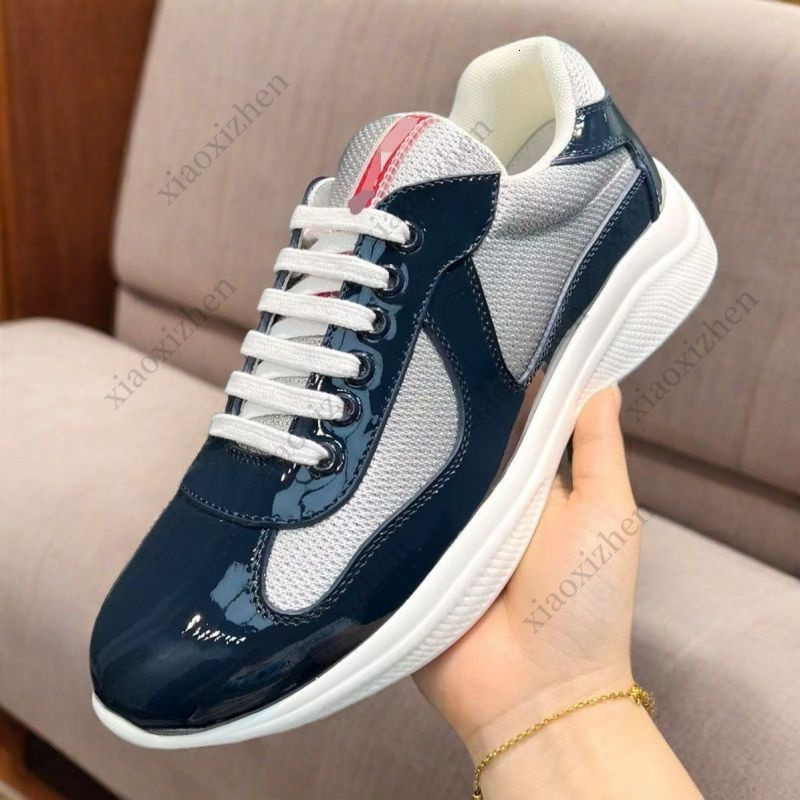 High-End Couple Fashion Men's designer shoes Casual Sports Sneakers Low-Top Breathable White Shoes Patent Leather Men's Shoes Women's s