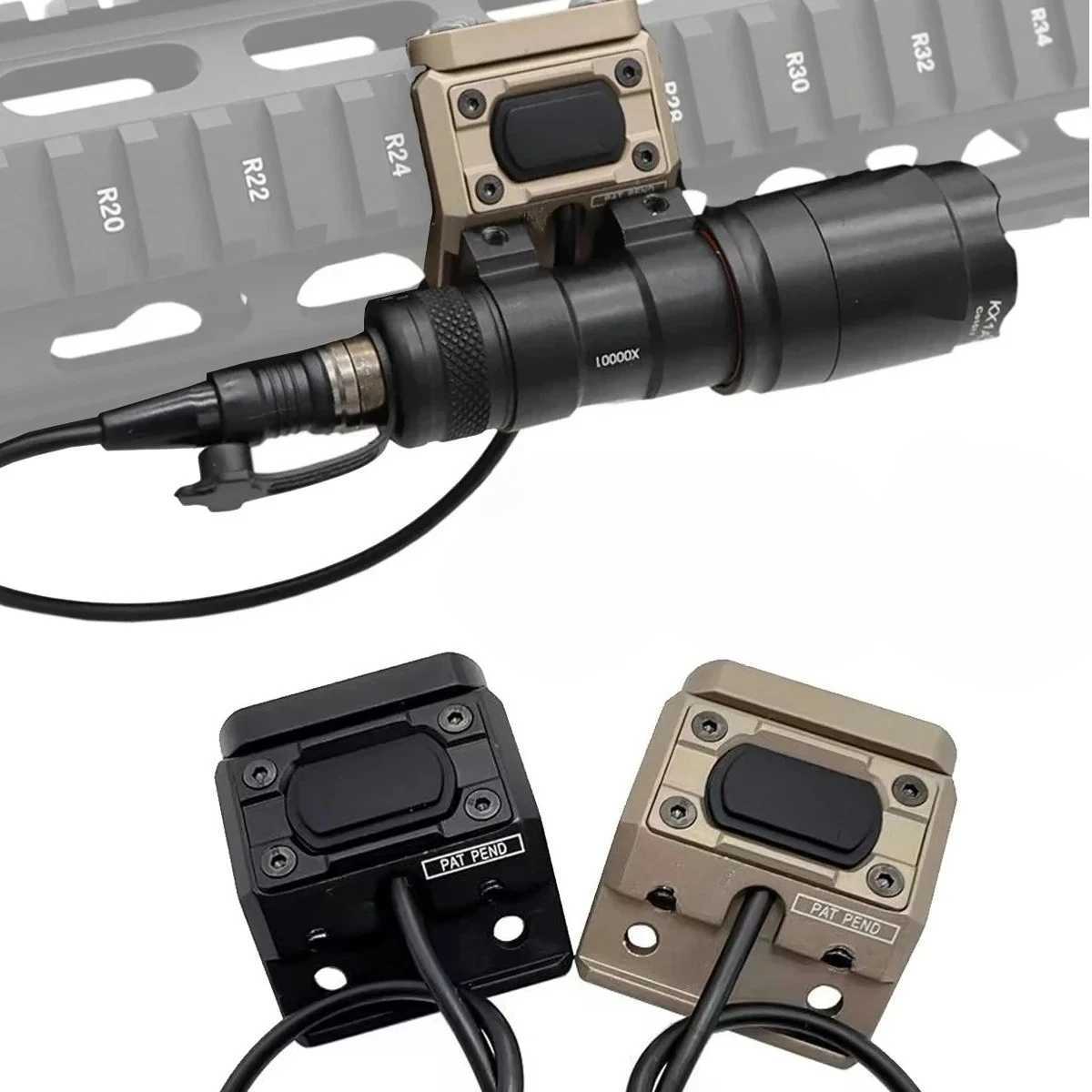 Surefire M300 M600 Flashlight With UNIT Modbutton Lite Pressure Switch 20mm Rail Rifle Airsoft M600C M600B Weapon Scout Light XJ250701