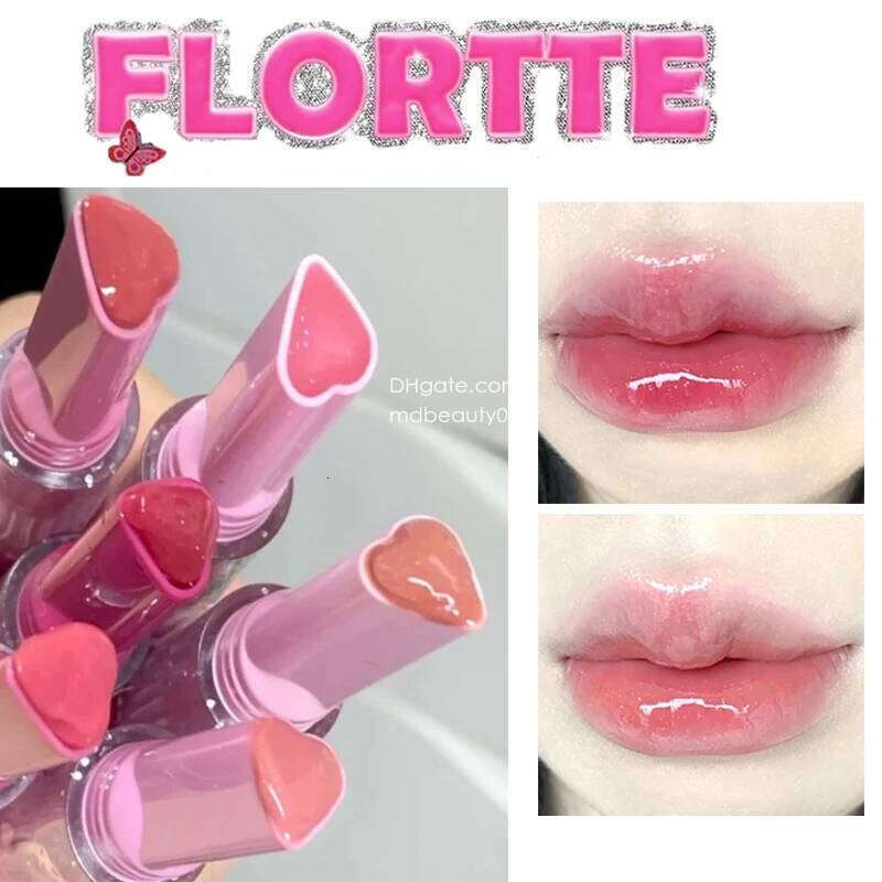 FLORTTE Waterproof Lip Gloss Make Up Plumper Shiny Lipstick Long Lasting Non-stick Cup Moisturising Liptint Korean Cosmetics X250702