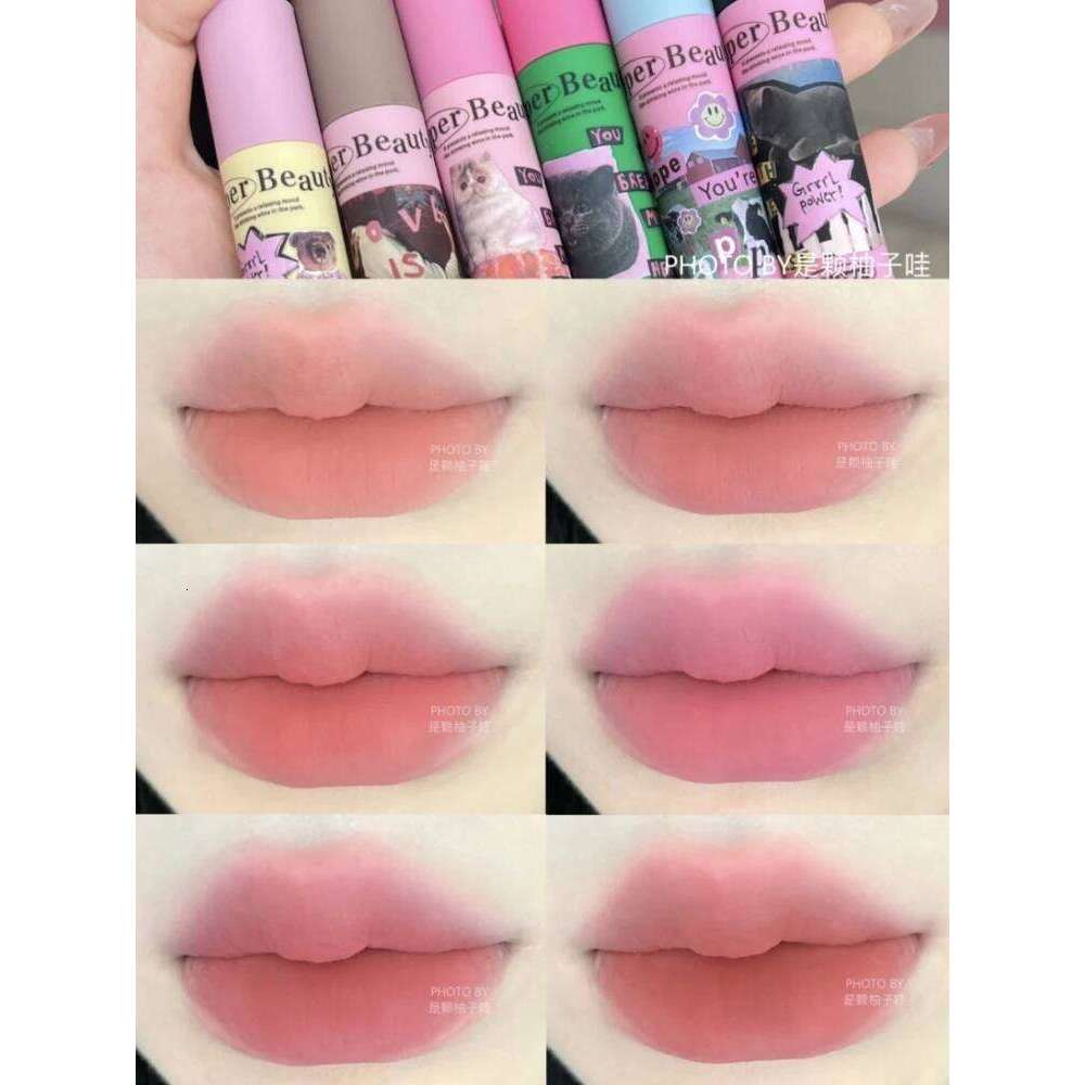 Flortte Cat Lipstick Paste Matte Cream Balm Soft d Lip Stick Milk Pastry Series Waterproof Longlasting Baby Pink Lacquer lip gloss maquillaje X250702