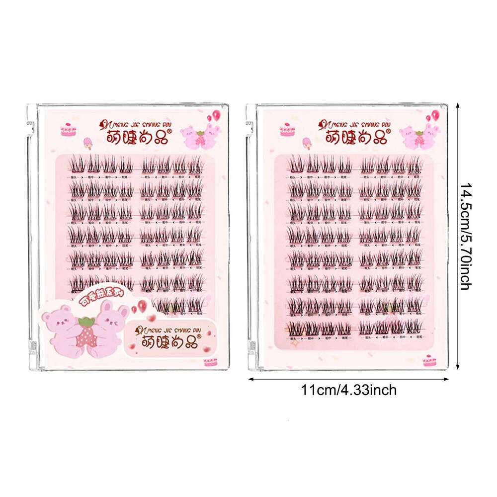 Natural Look Fluffy Clusters 7-10mm Eyelash Extension DIY Anime Eyes Lashes X250702
