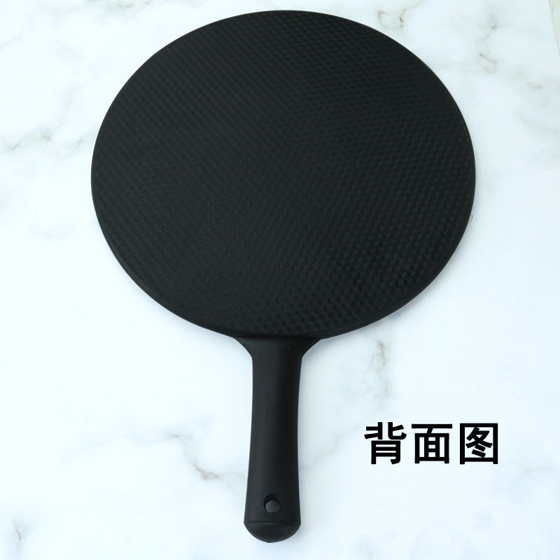 Beauty Salon Back HD Large Dwe74 Handheld Hairdressing Round Handle Makeup Mirror
