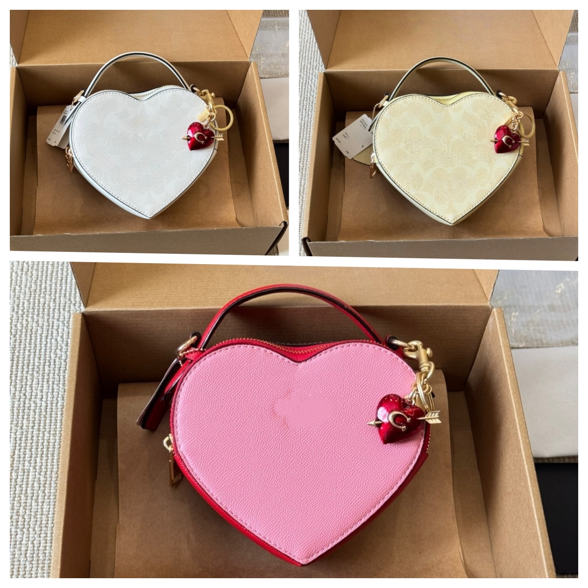 Cross border bags 2025new old color heart-shaped bag crossbody women's bag retro pu women's handbag