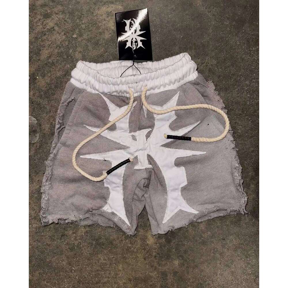 4Evahavin Y2k Trendy Brand Summer New Patch Embroidery Pattern Casual Men Haruku Hip Hop Oversize Sports Shorts