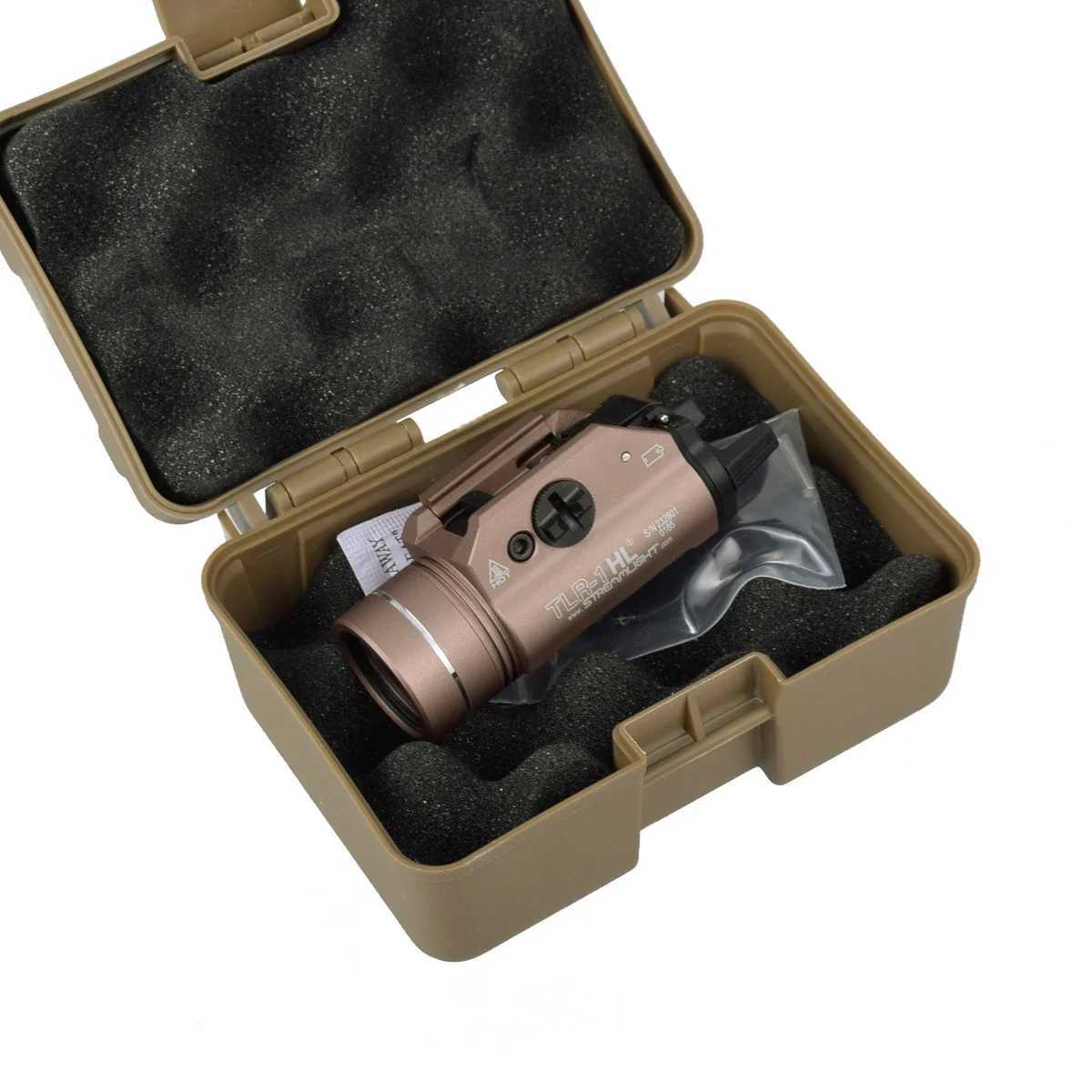 Tactical TLR-1 TLR-7 Weapon Gun Flashlight Metal 1000 Lumens TLR7 LED Strobe Light 20mm Glock 17 Airsoft Rifle TLR1 Scout Torch XJ250701