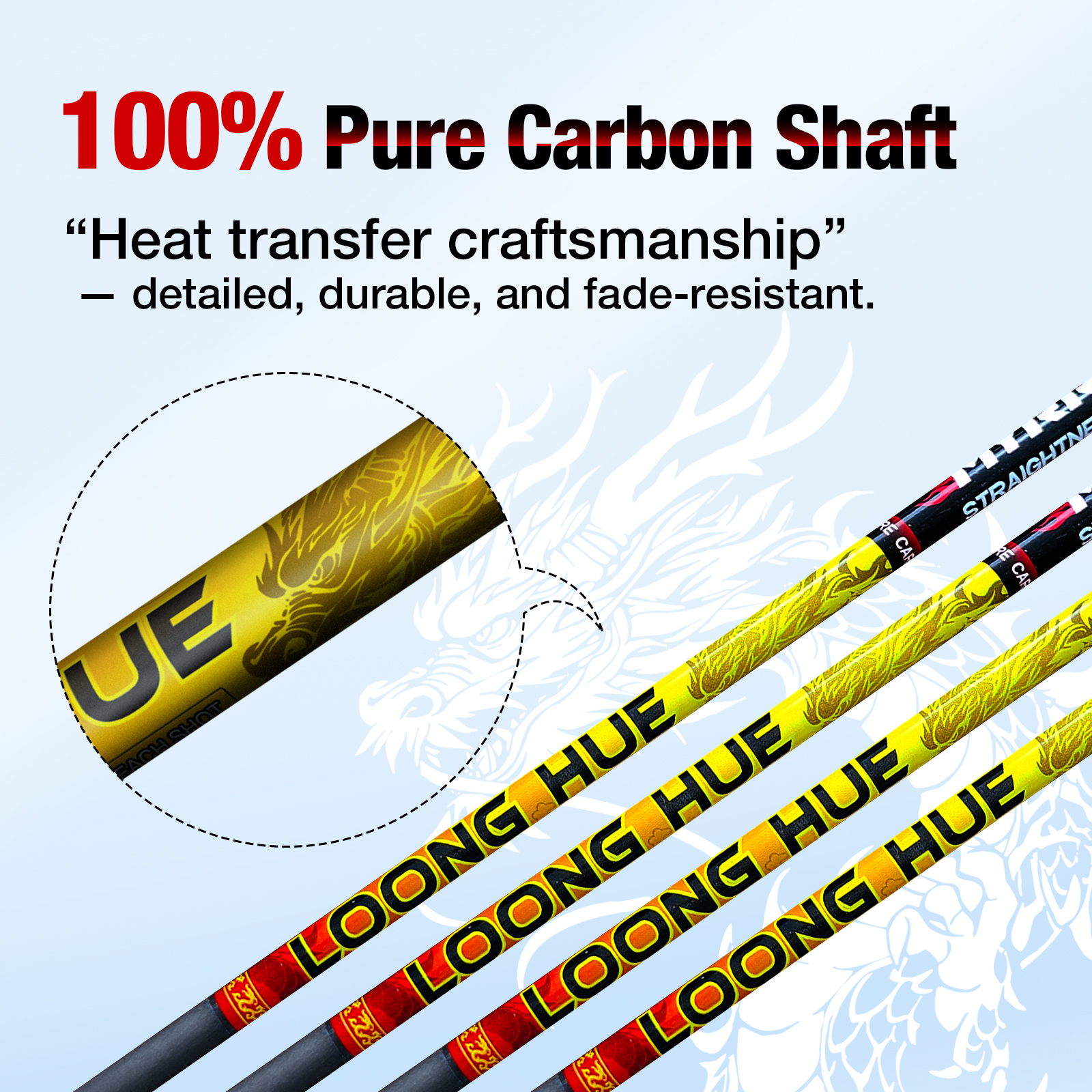 31-inch Carbon Shaft +/-.001 Straightness Spine 350-1500 DIY Pure Carbon Arrow Shaft Arrows Hunting Shooting Shaft Can Be Customized 6Pcs
