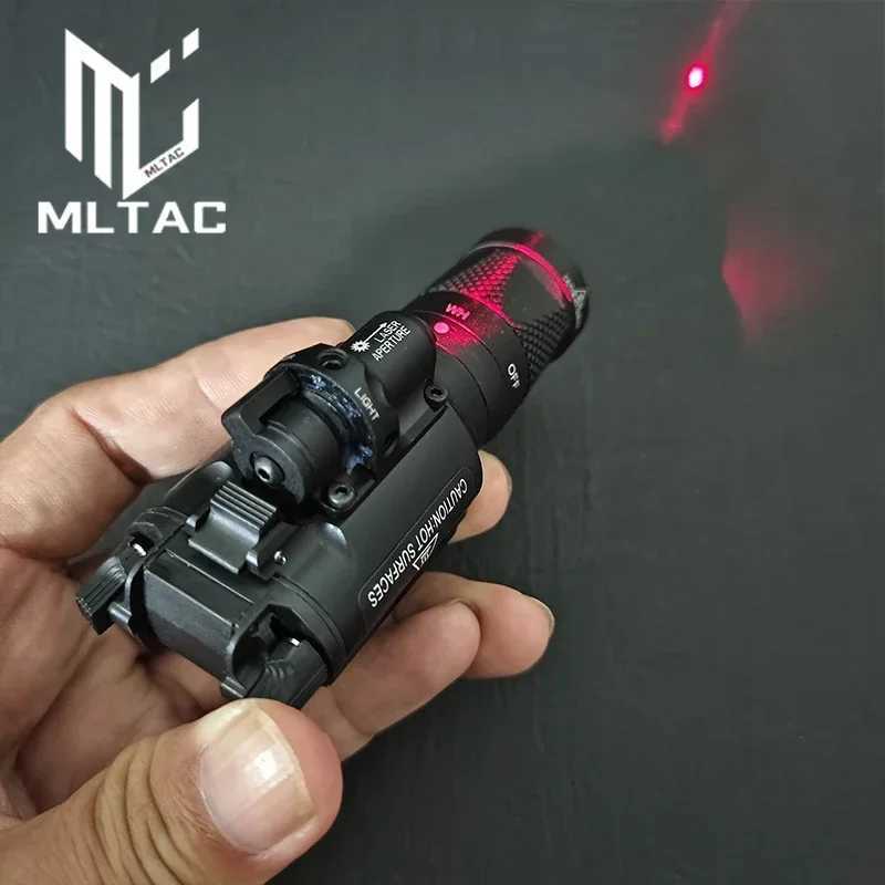 SOTAC Tactical Metal X400V X400U X400 Flashlight White LED/Red Laser/Strobe Hunting Weapon Hanging Scout Light Fit 20mm Rail XJ250701