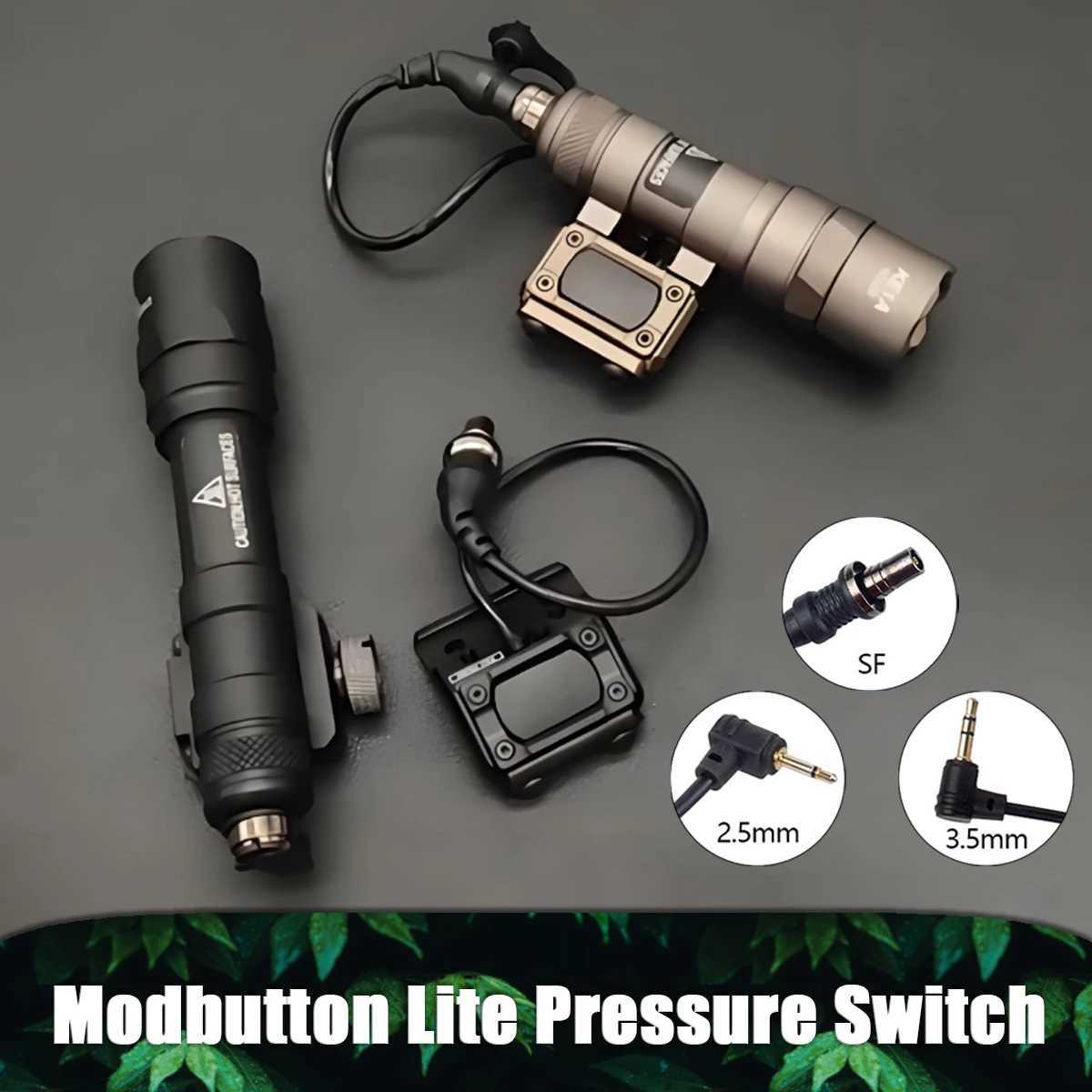 Surefire M600 M300 UNIT Modbutton Lite Pressure Switch 2.5 3.5mnm SF Plug Airsoft Powerful Rifle Weapon Scout Light DBAL A2 PEQ15 XJ250701