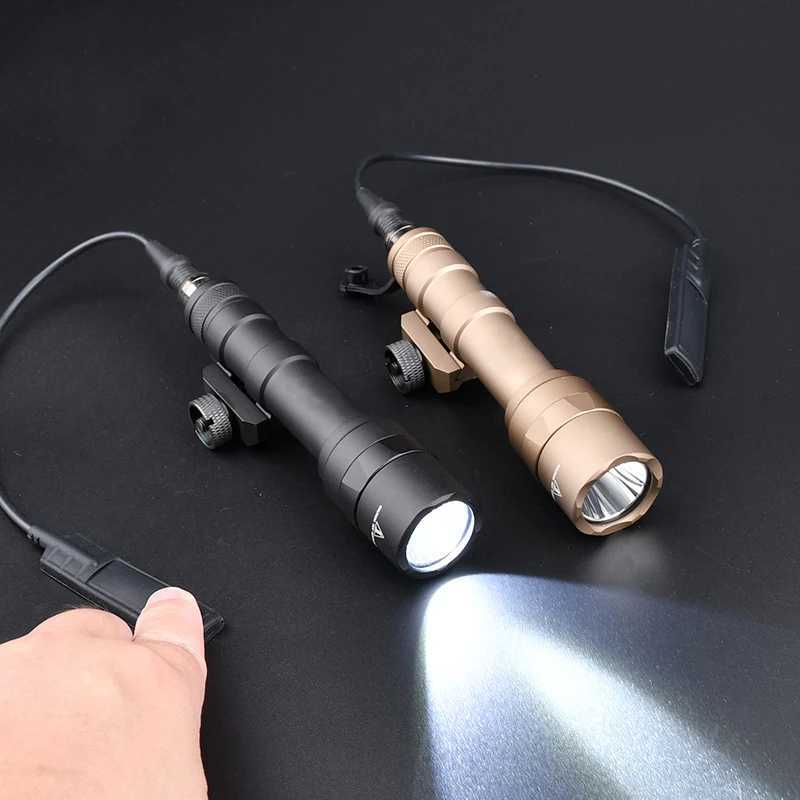 Tactical Surefire M600 M600B Flashlight Airsoft Rifle Flashlight Pistol Light Torch AR15 Hunting Weapon Gun light Picatinny Rail XJ250701