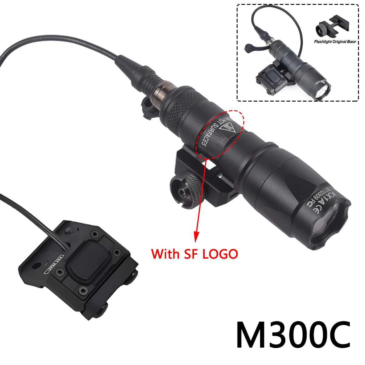 Surefire M300 M600 Flashlight With UNIT Modbutton Lite Pressure Switch 20mm Rail Rifle Airsoft M600C M600B Weapon Scout Light XJ250701