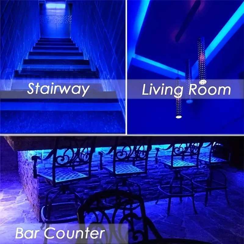 Blue 5V USB Charging LED Strip Lights for Smart TV Backlight for Gaming Room Decoration Home Bedroom Room Car Decor Lighting Lamp W250701