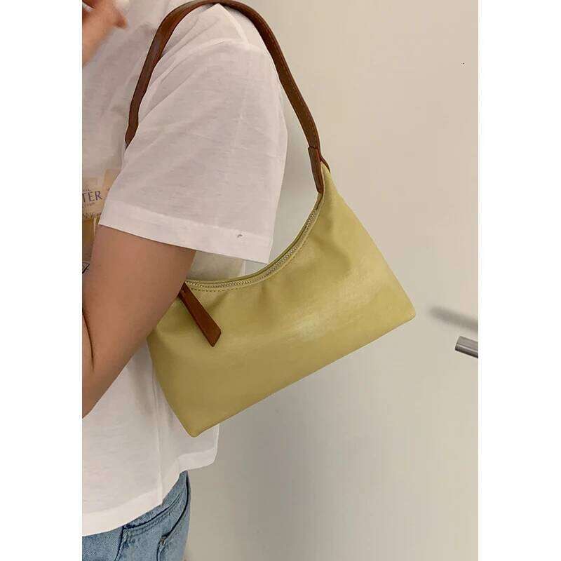 Bags Designer French Style Underarm Women's New Fashion Contrasting Color Handbag Premium Texture Shoulder Versatile Square Bag