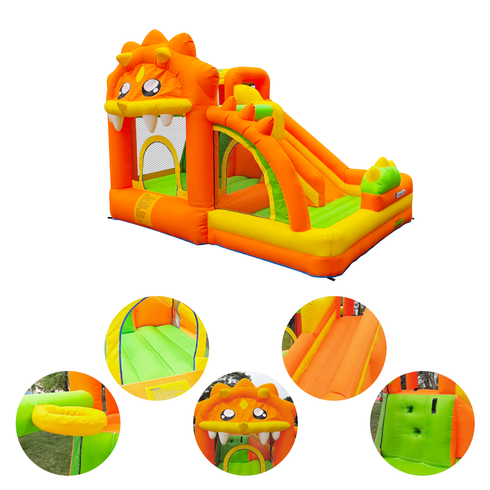 Inflatable Bouncer Lions - Cartoon-Themed Outdoor Playset for Kids