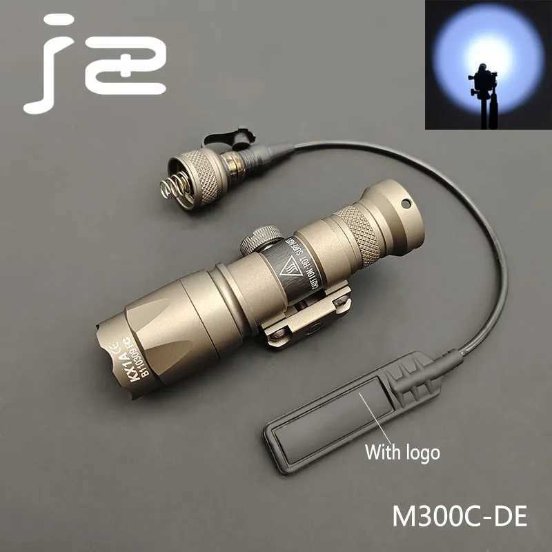 M300 M300C M600 Flashlight Surefir Scout Light Tactical mini M600C Gun Light 20mm Picatinny Rail Airsoft Hunting Weapon LightXJ250701