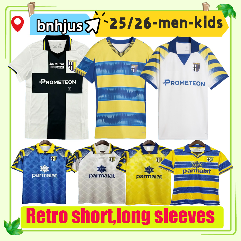 25 26 PARMA Soccer Jerseys special CALCIO GOALKEEPER MAGLIA PORTIERE Retro 95 97 98 99 01 02 03 BUFFON 1 KUCO MIHAILA GERVINHO HERNANI football shirt kids