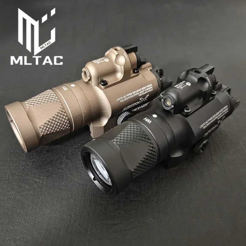 SOTAC Tactical Metal X400V X400U X400 Flashlight White LED/Red Laser/Strobe Hunting Weapon Hanging Scout Light Fit 20mm Rail XJ250701
