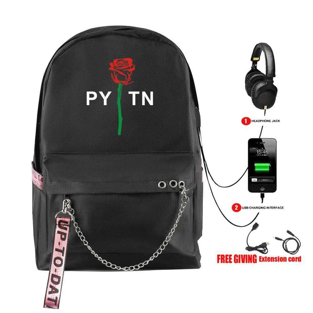Fashion Novelty payton moormeier Student School Bags Unisex Print Oxford Waterproof Notebook Usb Rechargeable Travel Backpacks