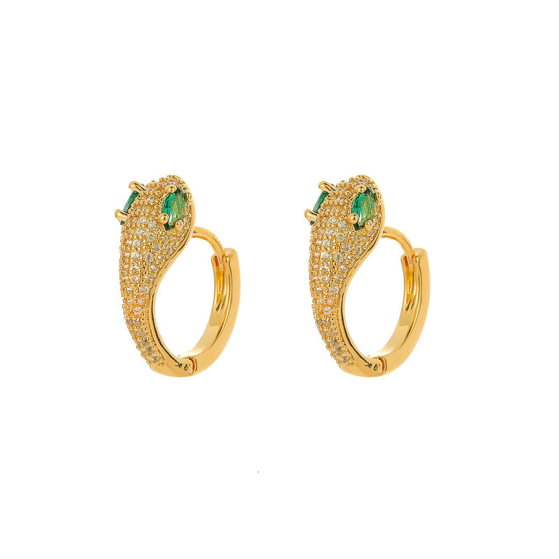 Style Personality Designer Earrings Snake-shaped Hoop Earrings Ladies' Jewelry Earrings Retro French Earrings Simple High-end Design Classic Earr