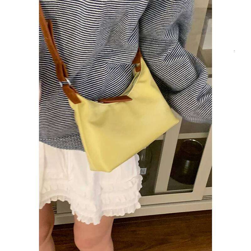 Bags Designer French Style Underarm Women's New Fashion Contrasting Color Handbag Premium Texture Shoulder Versatile Square Bag