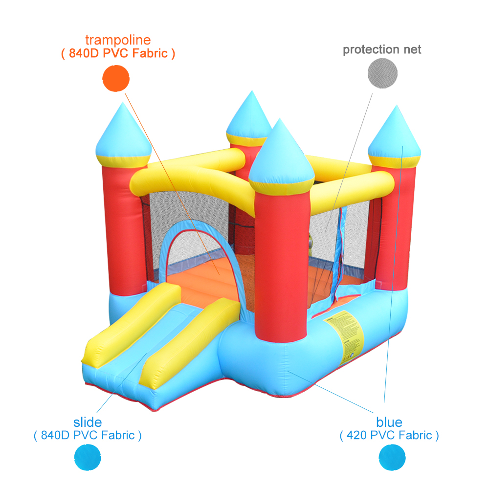 Thickened Inflatable Trampoline for Kids - Secure Wear Resistant Jumping Fun