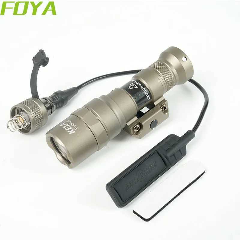 US Warehouse Tactical Gear SF M600B M600C M300B M300C X300 Flashlight PEQ15 Airsoft Hunting Weapon LED Scout Light fits 20MM Rail XJ250701