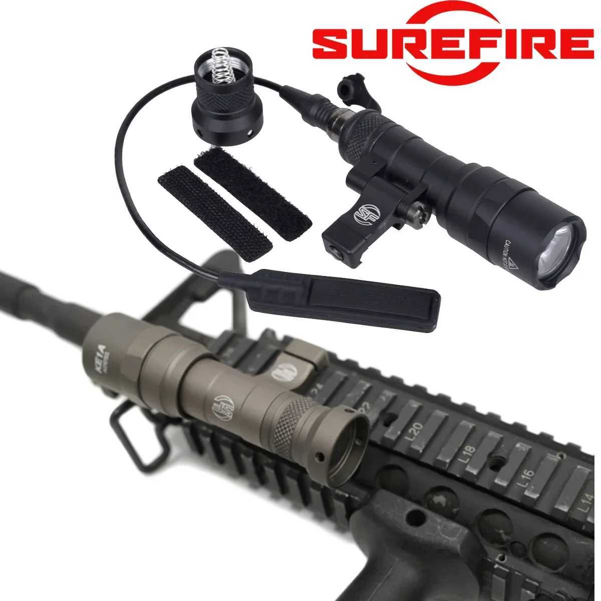 SureFire M600 M340C M640DF M340V M640V TURBO Weapon Scout Light LED Flashlight For 20mm Rail M-lok Mount Adapter M300A Gun lampXJ250701