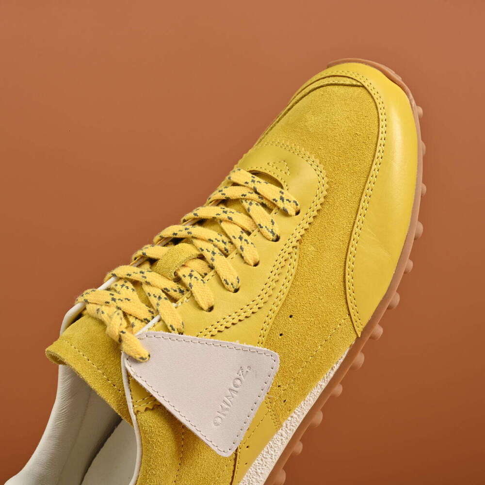 Casual Shoes Running Sneaker Designer Shoes Vibrant Yellow Suede Retro-Style Sneakers Gym Sneakers OKIMOZ c40 Big Size