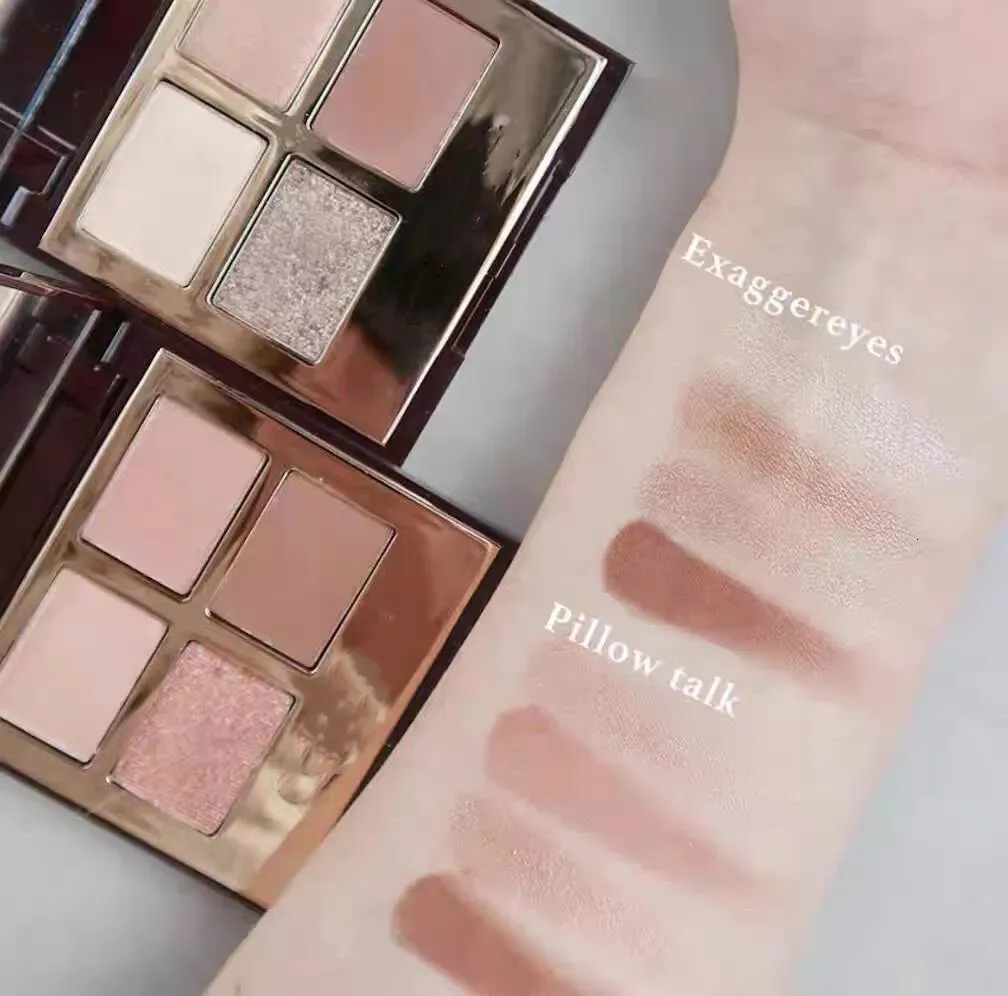 Luxurious 4 Color Eyeshadow Palette Full Size Luxury Eye Palette Of Pops 5.2g Long Wearing Waterproof Eye Shadow Palettes Shimmery Pigment Powder Make