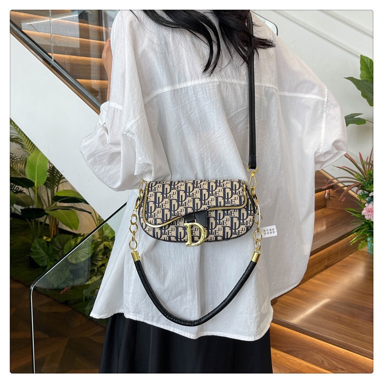 Free Shipping Designer Bag 2025 Shoulder Bag Saddle Bags Luxury Crossbody bag High Quality Women's handbag Purse Leather Print Underarm Bag Class