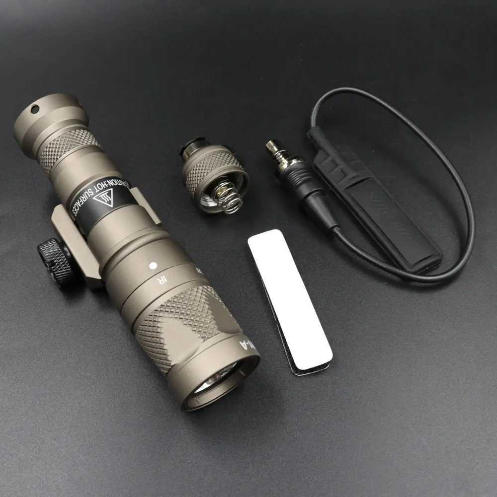 Tactical Light M300V IR Lighting LED White Scout Flashlight w/ Remote Pressure Switch for Hunting Picatinny Rail XJ250701