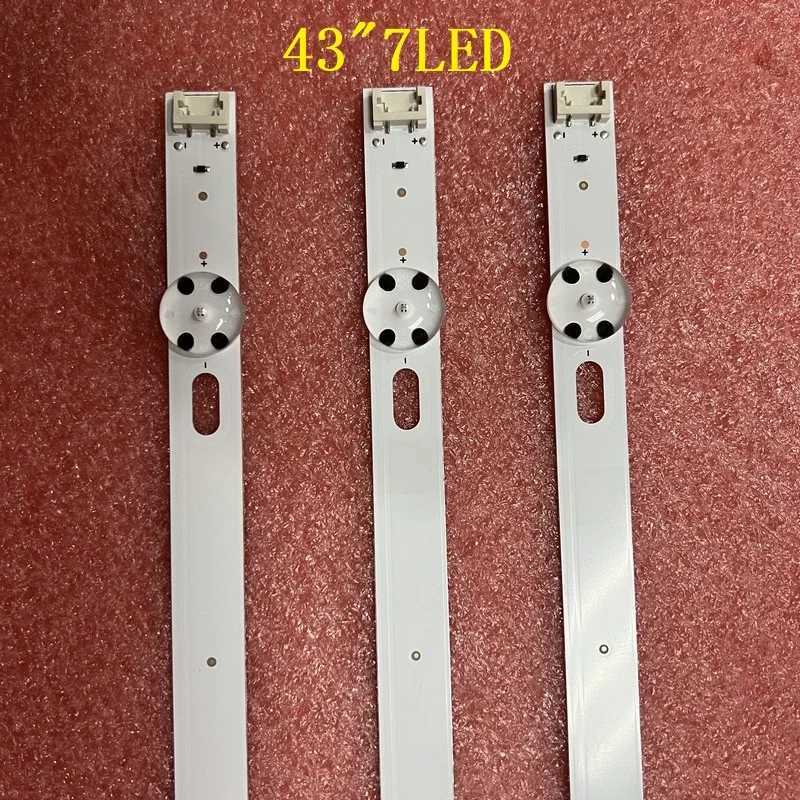 LED Backlight strip(3) for TV 43UJ635V 43UJ675V 43UK6300PLB 43UJ651V 43UJ634V 43UJ630V 43UJ561V 43UJ655V LC43490059The LC43490058A W250701