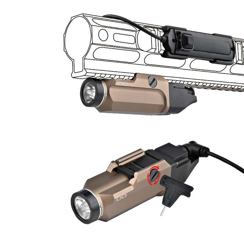 STREAM TR9 Tactical Flashlight High Lumens Scout Weapon Light Fit AR15 optic Hunting Airsoft accessories 20mm rail M300 X300 XJ250701