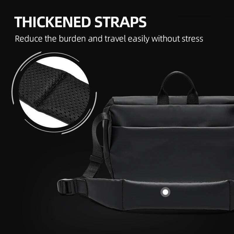 MOYYI Men's Shoulder Men Flap Crossbody Bag Waterproof Nylon Messenger Bags with iPad Compartment Unisex For Traveling Work