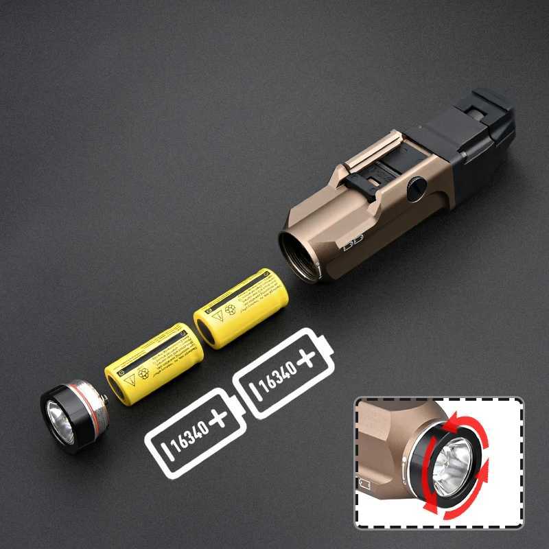 STREAM TR9 Tactical Flashlight High Lumens Scout Weapon Light Fit AR15 optic Hunting Airsoft accessories 20mm rail M300 X300 XJ250701