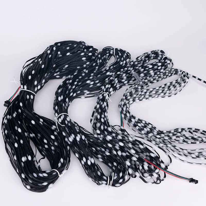 5V WS2811 WS2812 3PIN Black Wire LED String Lights Dream Color RGBIC Addressable Individually Fairy Light Seed Pixels Light W250701