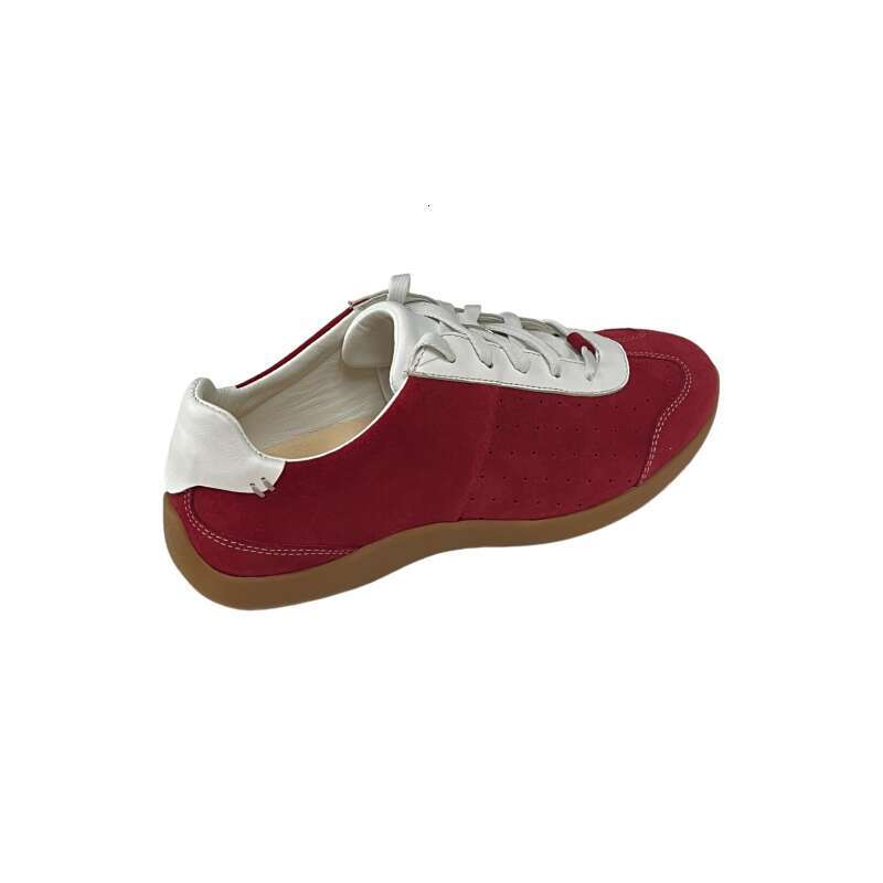 Classic Red Casual Skate Shoes - Comfortable and Stylish Low-Top Design Okimoz