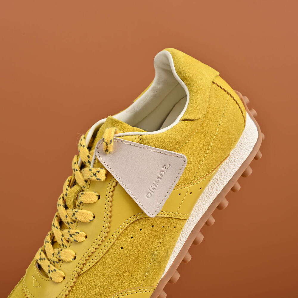 Casual Shoes Running Sneaker Designer Shoes Vibrant Yellow Suede Retro-Style Sneakers Gym Sneakers OKIMOZ c40 Big Size